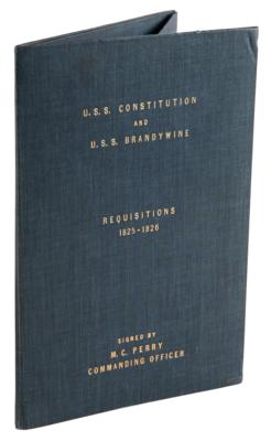 Lot #328 Matthew C. Perry Multi-Signed (24x) USS Constitution and USS Brandywine Requisition Book - Image 22