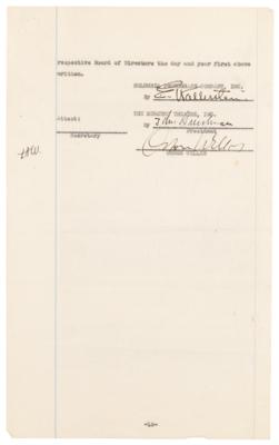 Lot #873 Orson Welles and John Houseman Document Signed - Image 4