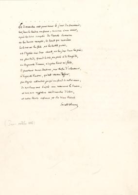 Lot #609 Edmond Rostand Autograph Manuscript Signed - Image 2