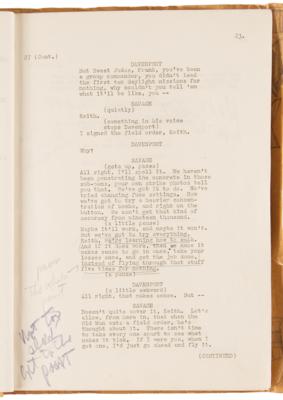 Lot #764 Gregory Peck's Hand-Annotated Script for Twelve O'Clock High - Image 5