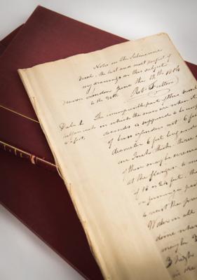Lot #183 Robert Fulton Autograph Manuscript Signed