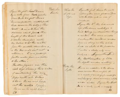 Lot #183 Robert Fulton Autograph Manuscript Signed on Submarine Construction and Warfare - Image 10
