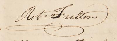 Lot #183 Robert Fulton Autograph Manuscript Signed on Submarine Construction and Warfare - Image 3