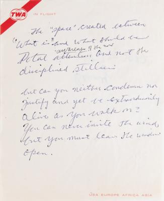 Lot #760 Bruce Lee Handwritten Manuscript on Jeet Kune Do Philosophy - Image 1