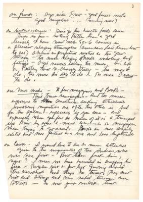 Lot #765 Robert Redford Handwritten Manuscript - An Introspection on Himself, Media, Drugs, Health, Acting, and More - Image 4