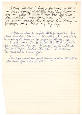 Lot #765 Robert Redford Handwritten Manuscript - An Introspection on Himself, Media, Drugs, Health, Acting, and More - Image 6
