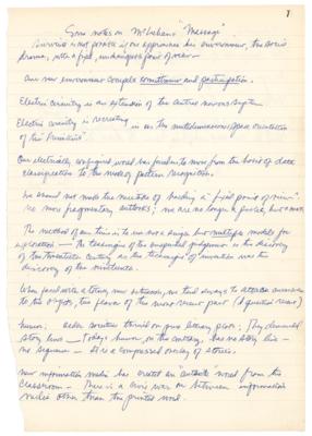 Lot #765 Robert Redford Handwritten Manuscript - An Introspection on Himself, Media, Drugs, Health, Acting, and More - Image 8