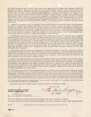Lot #829 Bela Lugosi Document Signed - Image 1