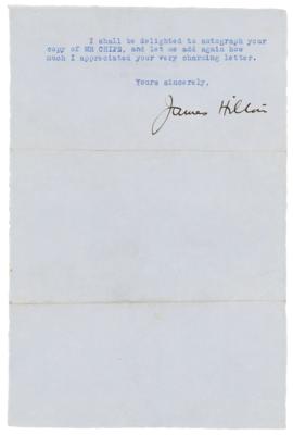 Lot #622 James Hilton Typed Letter Signed - Image 2