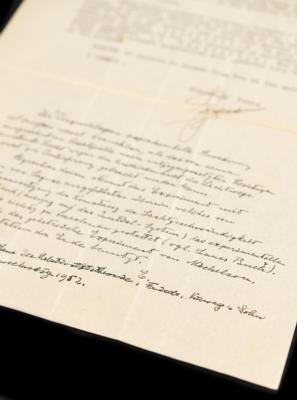 Lot #177 Albert Einstein Autograph Letter Signed