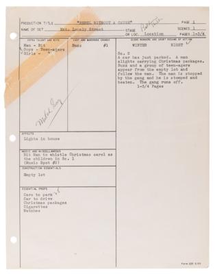 Lot #753 James Dean: Rebel Without a Cause 'Shooting Breakdown' Production Document - Image 2