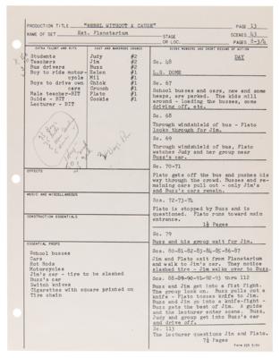 Lot #753 James Dean: Rebel Without a Cause 'Shooting Breakdown' Production Document - Image 3