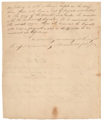 Lot #329 Oliver Hazard Perry Signed Orders During War of 1812 - Image 2