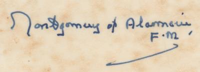 Lot #340 Montgomery of Alamein Signed Typescript of 'The Struggle to Rehabilitate Germany' - Image 2