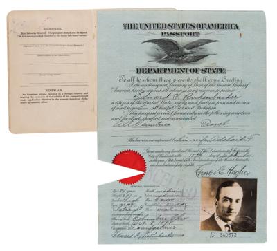Lot #335 Eddie Rickenbacker's Signed Passport (1923) - Image 1