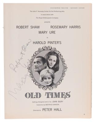 Lot #850 Robert Shaw and Mary Ure Signed Program