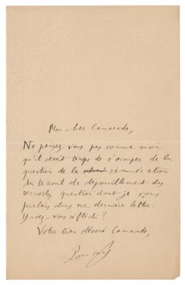 Lot #284 Henri Poincare Autograph Letter Signed - Image 1