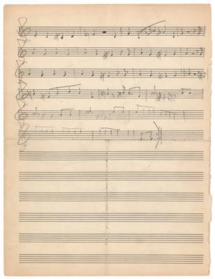 Lot #636 Frederick Loewe Autograph Musical Manuscript for 'We All Had a Glorious Time,' an Unpublished Song from Camelot - Image 2