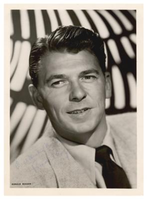 Lot #104 Ronald Reagan Signed Photograph - Image 1
