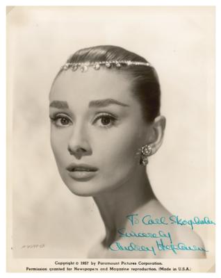 Lot #758 Audrey Hepburn Signed Photograph