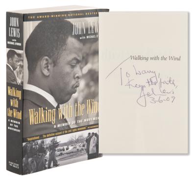 Lot #268 John Lewis Signed Book - Walking with the Wind - Image 1