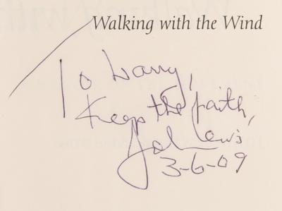 Lot #268 John Lewis Signed Book - Walking with the Wind - Image 2