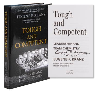 Lot #496 Gene Kranz Signed Book - Tough and Competent - Image 1