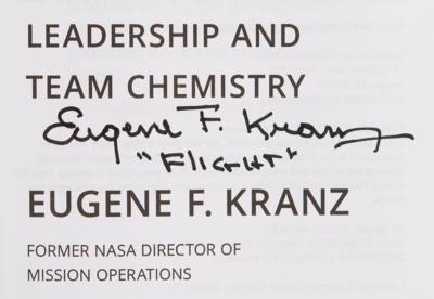Lot #496 Gene Kranz Signed Book - Tough and Competent - Image 2