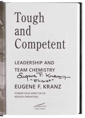 Lot #496 Gene Kranz Signed Book - Tough and Competent - Image 4