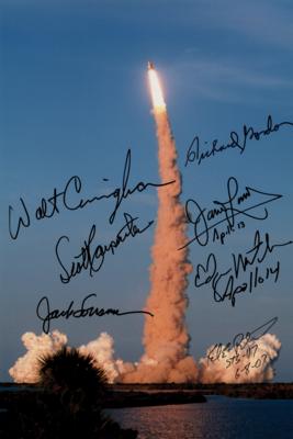 Lot #417 Apollo Astronauts Signed Photograph - Image 1