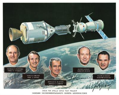Lot #421 Apollo-Soyuz Multi-Signed Photograph - Image 1
