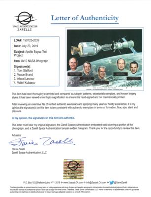 Lot #421 Apollo-Soyuz Multi-Signed Photograph - Image 2
