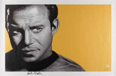 Lot #853 Star Trek: William Shatner Signed Canvas Print - Image 1