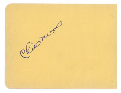 Lot #831 Chico Marx and Leo B. Gorcey Signatures