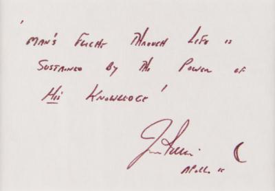 Lot #487 Jim Irwin Signature - Image 2