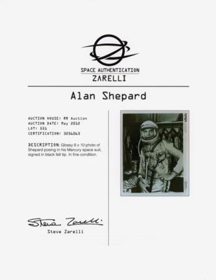 Lot #546 Alan Shepard Signed Photograph - Image 2