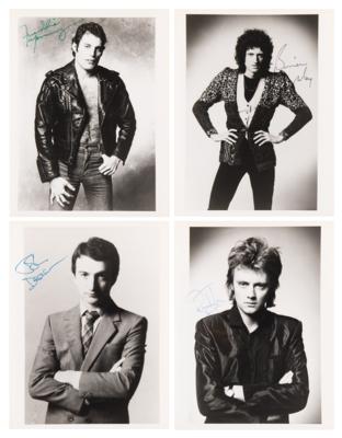 Lot #645 Queen (4) Signed 1980 Promotional Photographs - Image 1