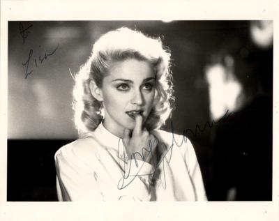 Lot #749 Madonna Signed Photograph - Obtained on the Set of Shanghai Surprise - Image 1