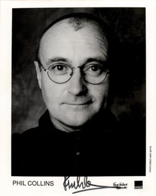 Lot #690 Phil Collins Signed Photograph