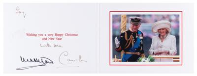 Lot #252 King Charles III and Camilla, Queen Consort Signed Christmas Card - Image 1