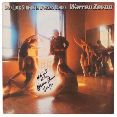 Lot #742 Warren Zevon Signed Album - Bad Luck