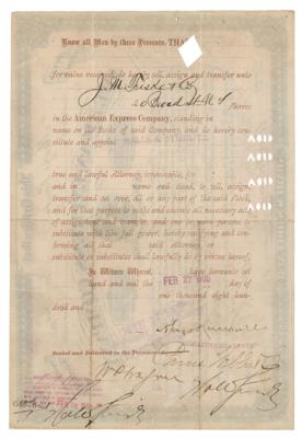 Lot #227 William Fargo Document Signed - Image 2