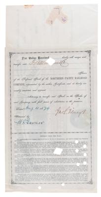Lot #203 Frederick Billings Document Signed - Image 2