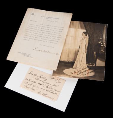 Lot #112 Franklin, Eleanor, and Sara Roosevelt (3) Signed Items - Image 1