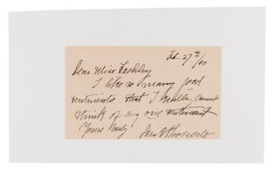 Lot #112 Franklin, Eleanor, and Sara Roosevelt (3) Signed Items - Image 4
