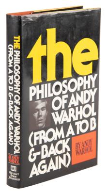 Lot #597 Andy Warhol Signed Book to Imelda Marcos - The Philosophy of Andy Warhol - Image 2