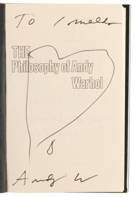Lot #597 Andy Warhol Signed Book to Imelda Marcos - The Philosophy of Andy Warhol - Image 3