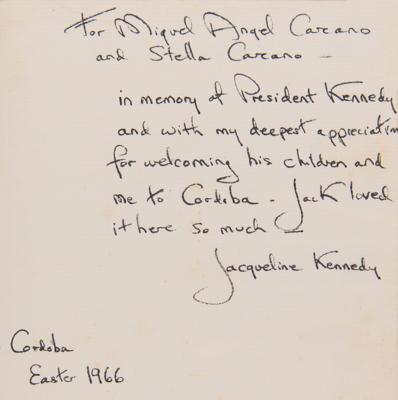 Lot #90 Jacqueline Kennedy's Signed Presentation Copy of To Turn the Tide by John F. Kennedy - Image 2