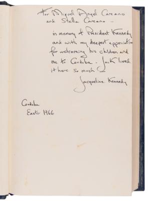Lot #90 Jacqueline Kennedy's Signed Presentation Copy of To Turn the Tide by John F. Kennedy - Image 4