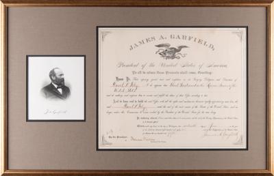 Lot #29 James A. Garfield Document Signed as